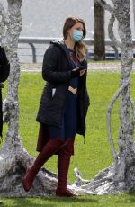 MELISSA BENOIST on the Set of Supergirl in Vancouver 03/30/2021