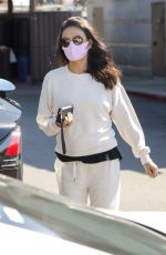 MILA KUNIS Leaves a Skin Care Clinic in West Hollywood 03/19/2021