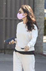 MILA KUNIS Leaves a Skin Care Clinic in West Hollywood 03/19/2021