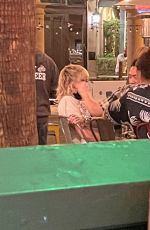 MILEY CYRUS at Village Pub in Palm Springs 03/06/2021