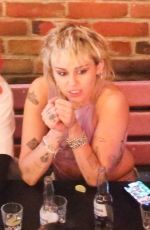 MILEY CYRUS Night Out in Los Angeles 03/26/2021