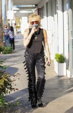 MILEY CYRUS Out and About in Beverly Hills 03/30/2021