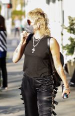 MILEY CYRUS Out and About in Beverly Hills 03/30/2021