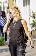 MILEY CYRUS Out and About in Beverly Hills 03/30/2021