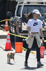 MINKA KELLY Out with Her Dog in Hollywood Hills 03/22/2021