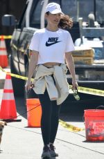 MINKA KELLY Out with Her Dog in Hollywood Hills 03/22/2021