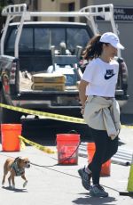 MINKA KELLY Out with Her Dog in Hollywood Hills 03/22/2021