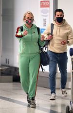 MIRANDA LAMBERT and Brendan Mcloughlin at LAX Airport in Los Angeles 03/06/2021