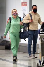 MIRANDA LAMBERT and Brendan Mcloughlin at LAX Airport in Los Angeles 03/06/2021