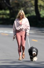 MOLLY SIMS Out with Her Dog in Pacific Palisades 03/18/2021