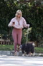 MOLLY SIMS Out with Her Dog in Pacific Palisades 03/18/2021