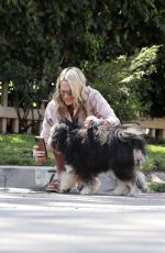 MOLLY SIMS Out with Her Dog in Pacific Palisades 03/18/2021