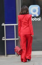 MYLEENE KLASS All in Red Arrives at Smooth Radio in London 03/20/2021