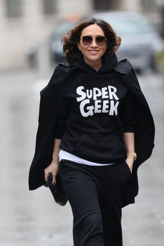 MYLEENE KLASS Arrives at Smooth Radio in London 03/18/2021