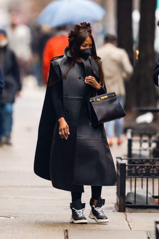 NAOMI CAMPBELL Out and About in New York 03/28/2021