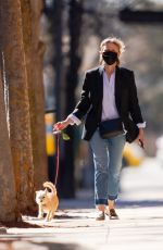 NAOMI WATTS Out with Her Dog in New York 03/30/2021