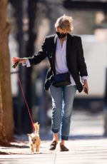 NAOMI WATTS Out with Her Dog in New York 03/30/2021