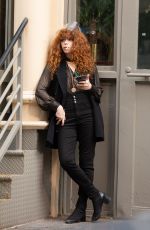 NATASHA LYONNE on teh Set of Russian Doll in New York 03/25/2021