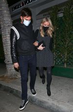 NICKY HILTON Leaves Mr. Chow in Los Angeles 03/12/2021