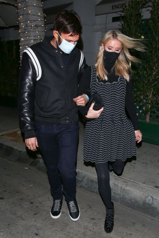 NICKY HILTON Leaves Mr. Chow in Los Angeles 03/12/2021