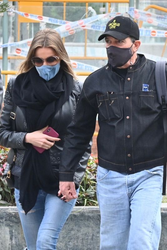 NICOLE KIMPEL and Antonio Banderas Out in Marbella 03/07/2021