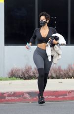NICOLE MURPHY Leaves a Gym in Los Angeles 03/18/2021