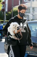 NICOLE MURPHY Out Shopping with Her Dog at Petco in West Hollyywood 03/18/2021