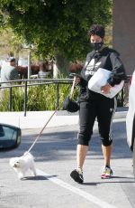 NICOLE MURPHY Out Shopping with Her Dog at Petco in West Hollyywood 03/18/2021