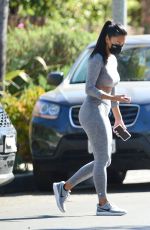 NICOLE SCHERZINGER Leaves a Private Gym in Los Angeles 03/29/2021