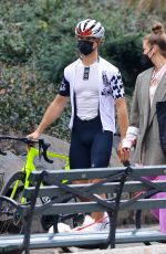 NINA AGDAL and Jack Brinkley-Cook Out at Central Park in New York 03/26/2021