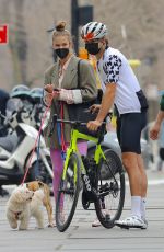 NINA AGDAL and Jack Brinkley-Cook Out at Central Park in New York 03/26/2021