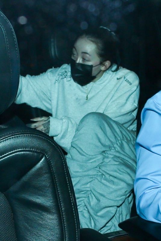 NOAH CYRUS at Bos Steakhouse in West Hollywood 03/06/2021