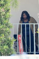 OCTAVIA SPENCER on the Set of Truth Be Told in Los Angeles 03/18/2021