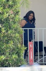 OCTAVIA SPENCER on the Set of Truth Be Told in Los Angeles 03/18/2021