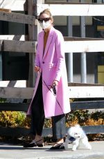 OLIVIA PALERMO Out with Her Dog in Brooklyn 03/30/2021
