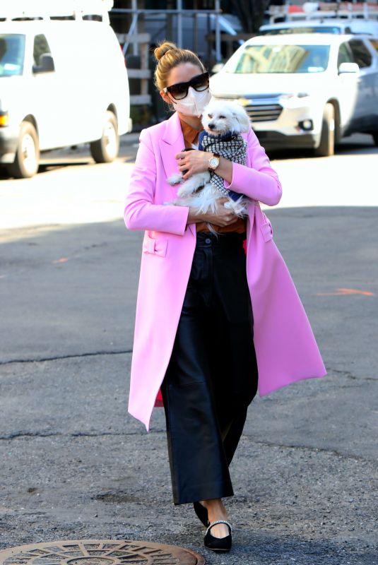 OLIVIA PALERMO Out with Her Dog in Brooklyn 03/30/2021