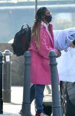 OTI MABUSE Arrives at TV Studio in London 03/19/2021