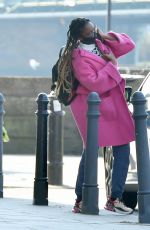 OTI MABUSE Arrives at TV Studio in London 03/19/2021
