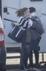 PHOEBE DYNEVOR on the Set of A Beacon of Change in Stoke-on-Trent 03/24/2021