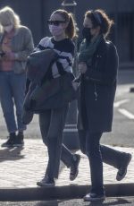 PHOEBE DYNEVOR on the Set of A Beacon of Change in Stoke-on-Trent 03/24/2021