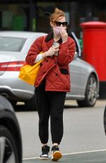 PHOEBE DYNEVOR Out Shopping in Manchester 03/28/2021