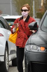 PHOEBE DYNEVOR Out Shopping in Manchester 03/28/2021