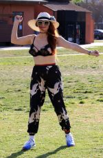 PHOEBE PRICE at a Tennis Court in Los Anegeles 03/04/2021