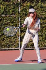 PHOEBE PRICE at a Tennis Courts in Los Angeles 03/02/2021