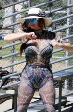 PHOEBE PRICE at a Tennis Courts in Los Angeles 03/29/2021