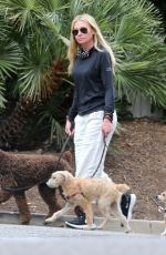 PORTIA DE ROSSI Out with Her Dog in Montecito 03/22/2021