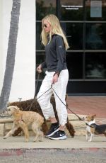 PORTIA DE ROSSI Out with Her Dog in Montecito 03/22/2021