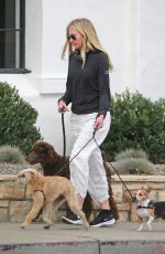 PORTIA DE ROSSI Out with Her Dog in Montecito 03/22/2021