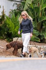 PORTIA DE ROSSI Out with Her Dog in Montecito 03/22/2021