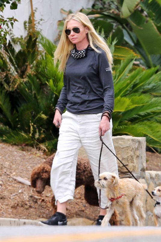 PORTIA DE ROSSI Out with Her Dog in Montecito 03/22/2021